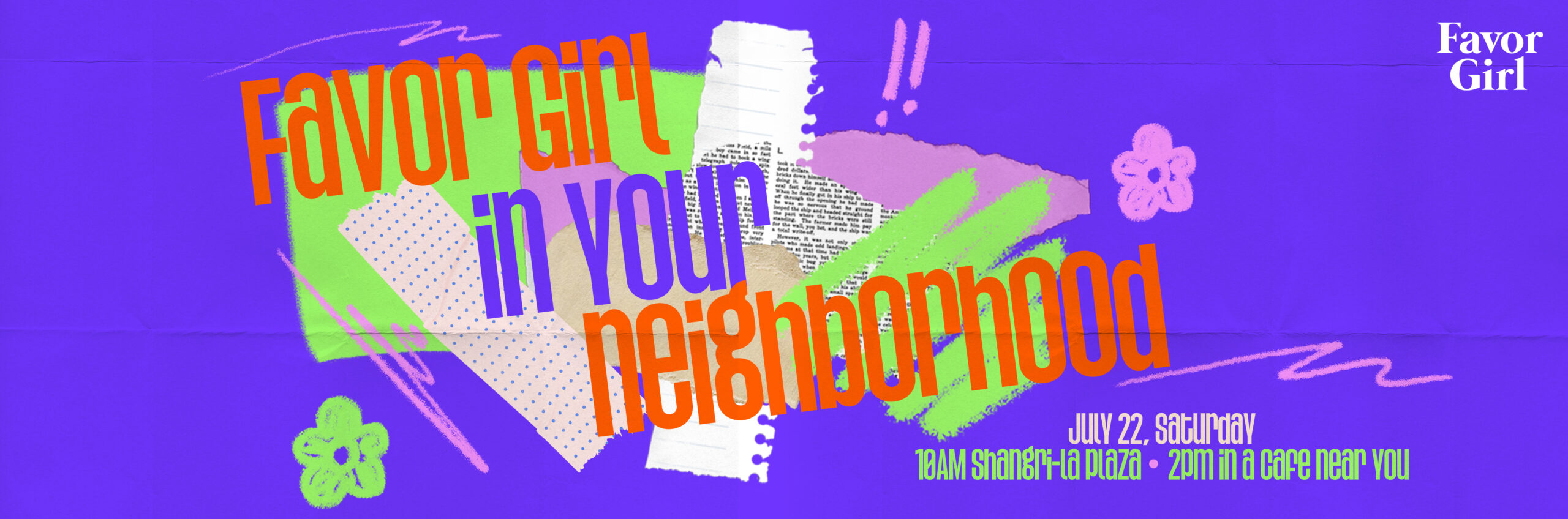 Favor Girl In Your Neighborhood - July 2023 Banner